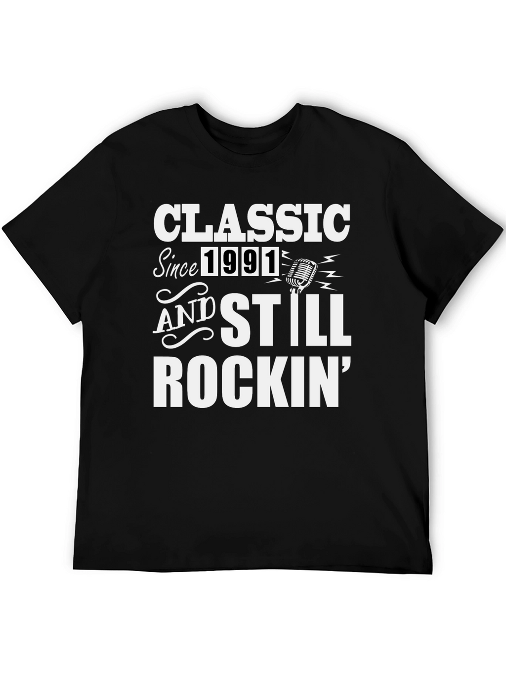 Classic Since 1991 Rockin Black T-Shirt