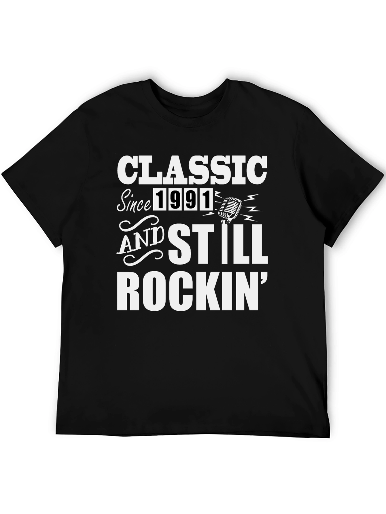 Classic Since 1991 Rockin Black T-Shirt