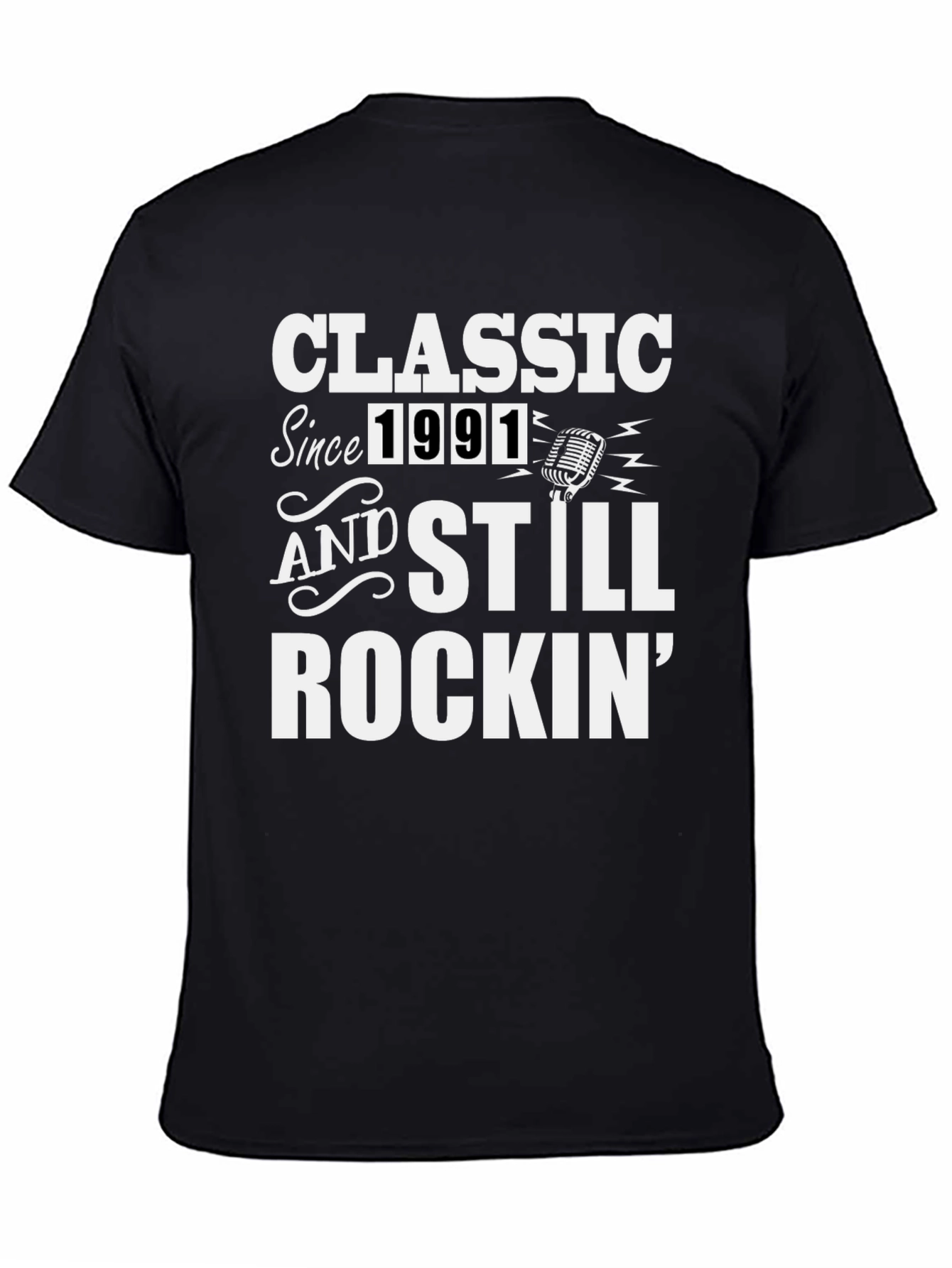 Classic Since 1991 Rockin Black T-Shirt