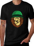 Lion Soldier Graphic Tee