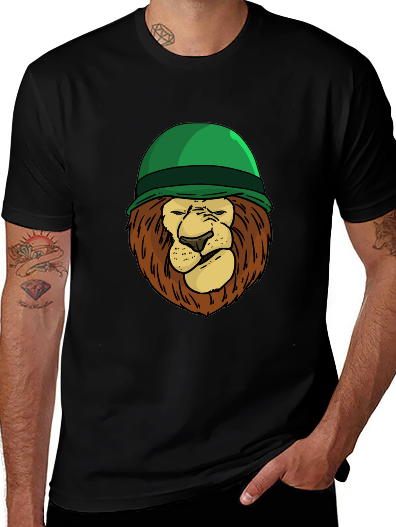 Lion Soldier Graphic Tee