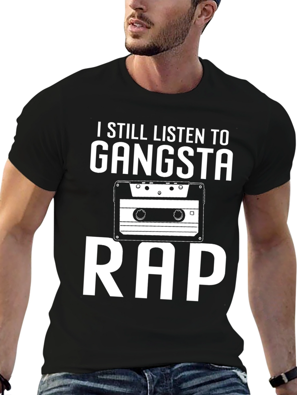 Gangsta Rap Cassette Graphic T-Shirt