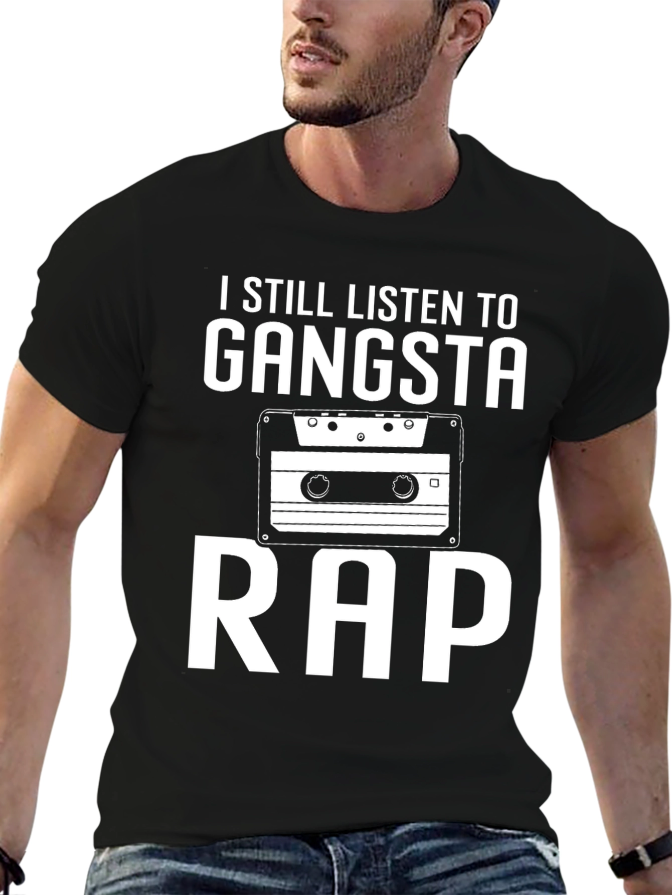 Gangsta Rap Cassette Graphic T-Shirt