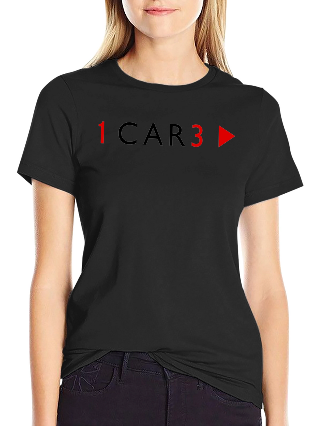 1 Car 3 T-Shirt - Black Graphic Tee