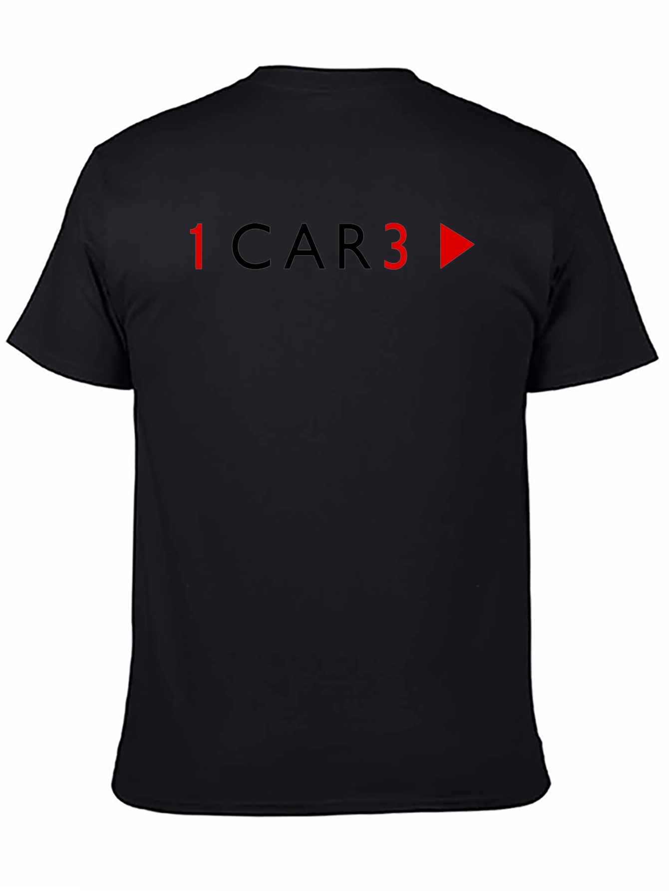 1 Car 3 T-Shirt - Black Graphic Tee