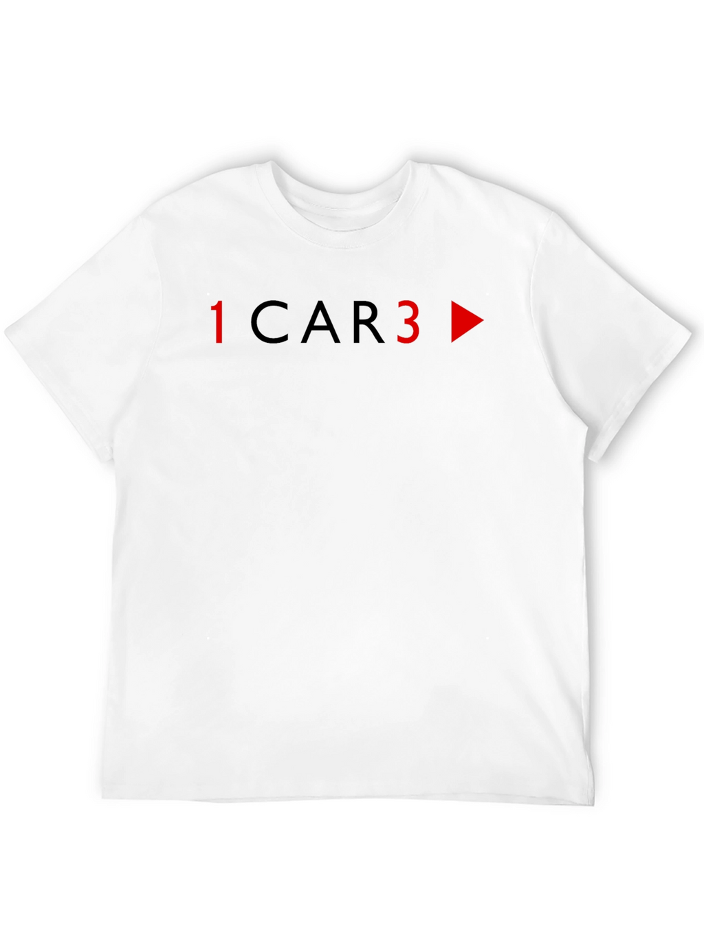 1 Car 3 T-Shirt - Black Graphic Tee