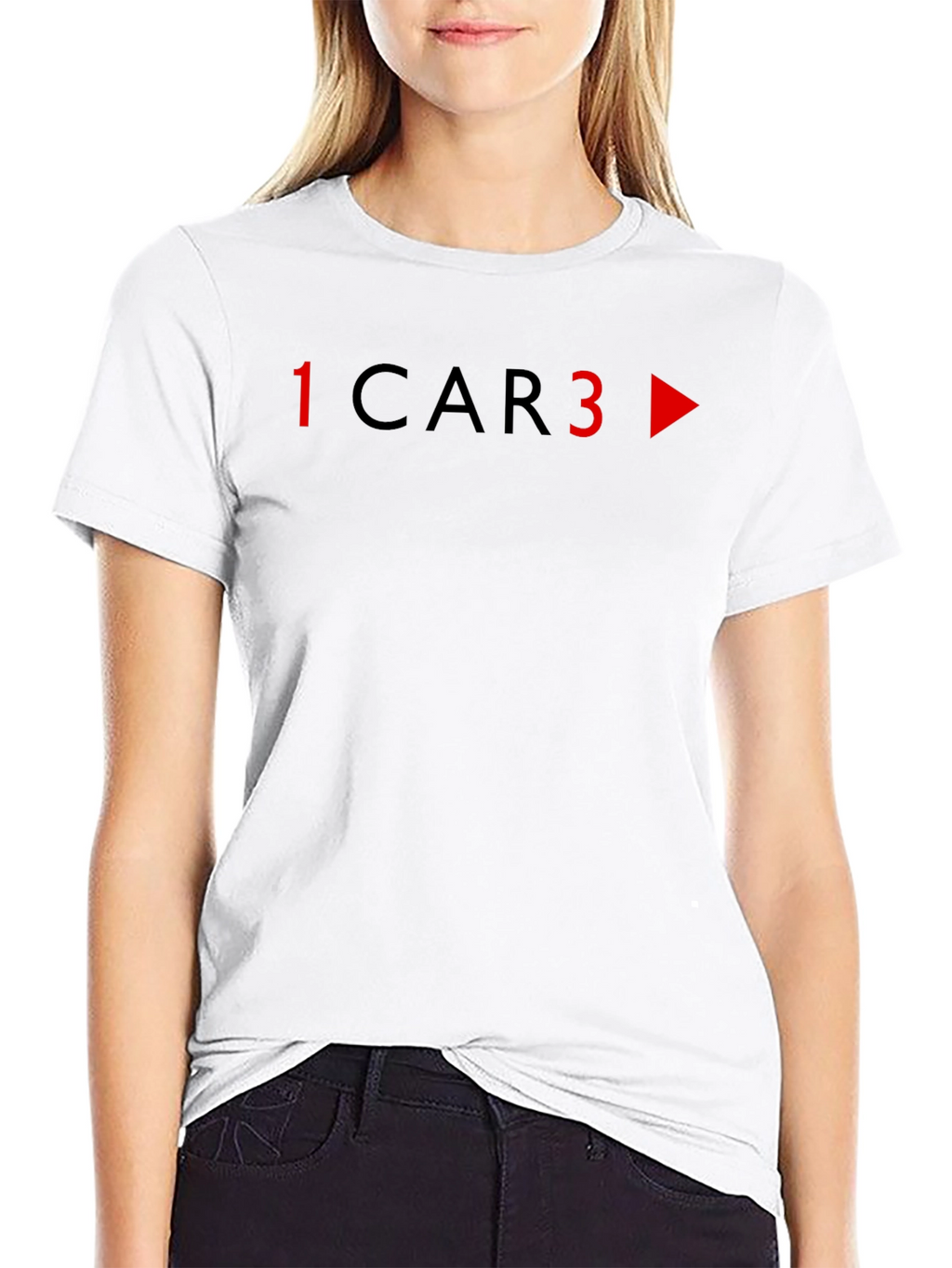 1 Car 3 T-Shirt - Black Graphic Tee