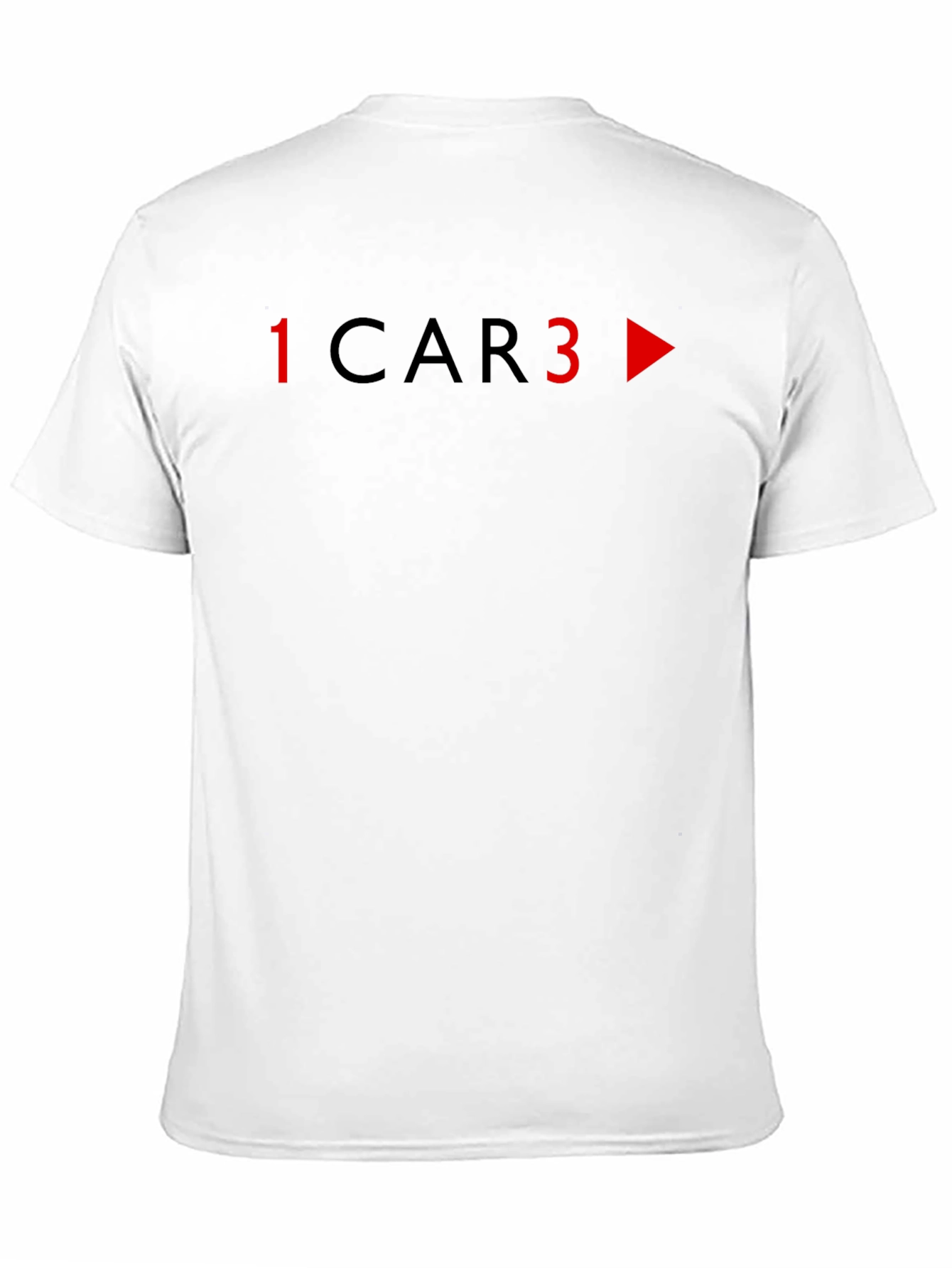 1 Car 3 T-Shirt - Black Graphic Tee