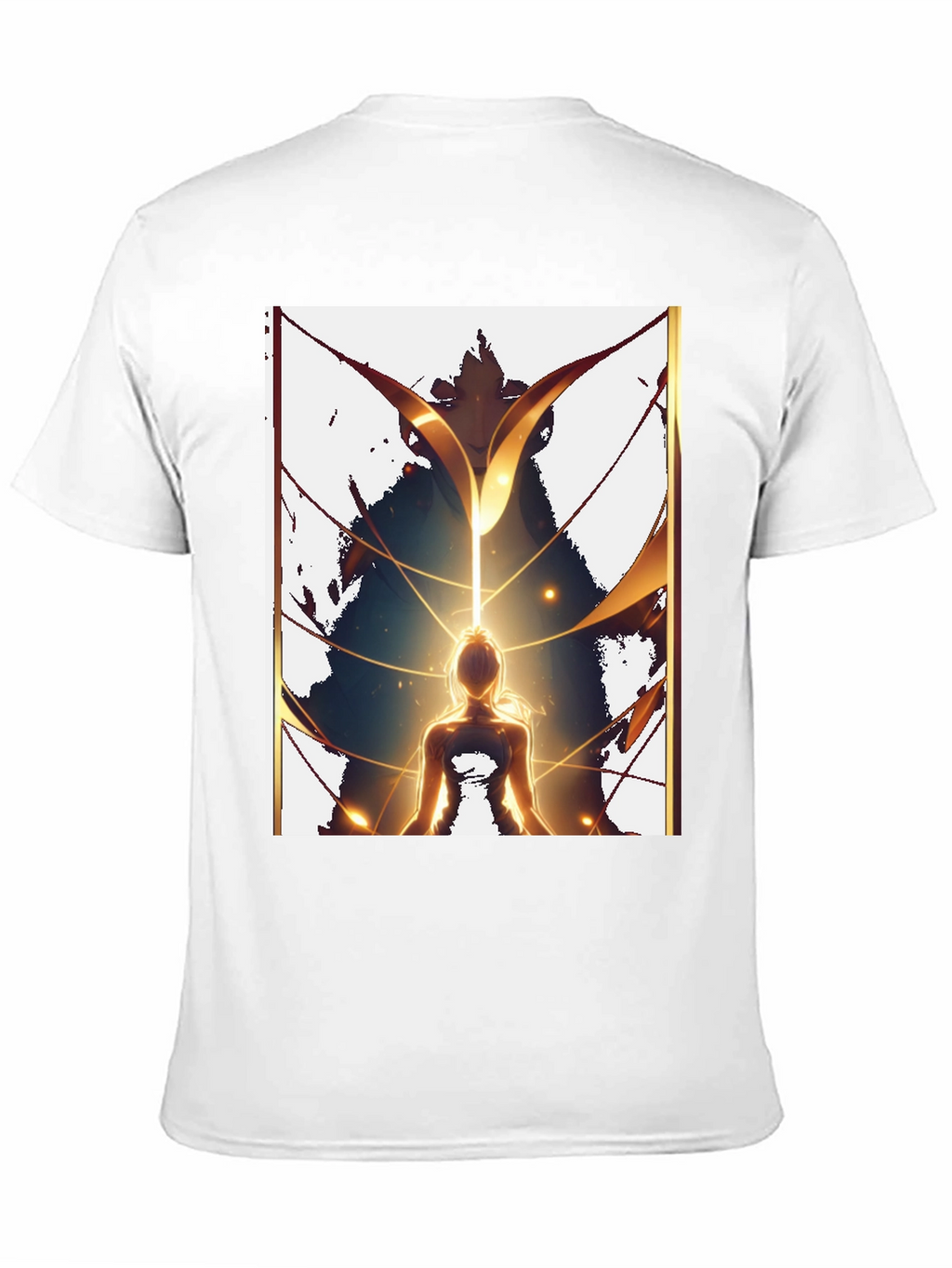 Meditative Figure Graphic Tee - Black