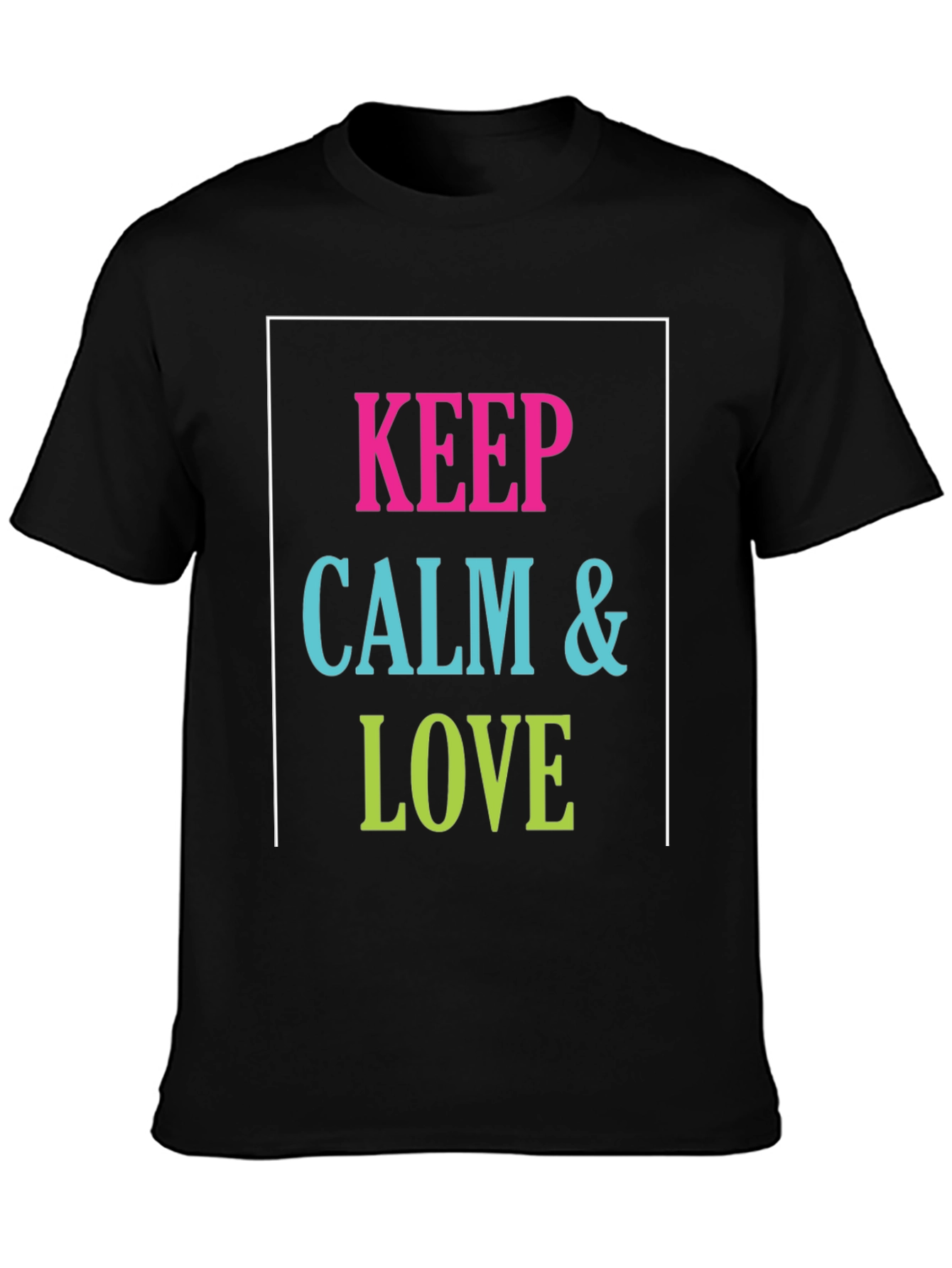 Keep Calm & Love Graphic T-Shirt