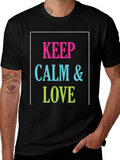 Keep Calm & Love Graphic T-Shirt
