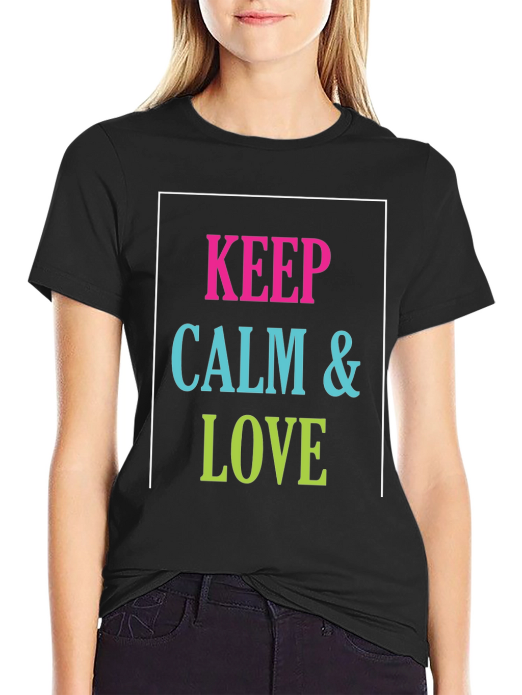 Keep Calm & Love Graphic T-Shirt