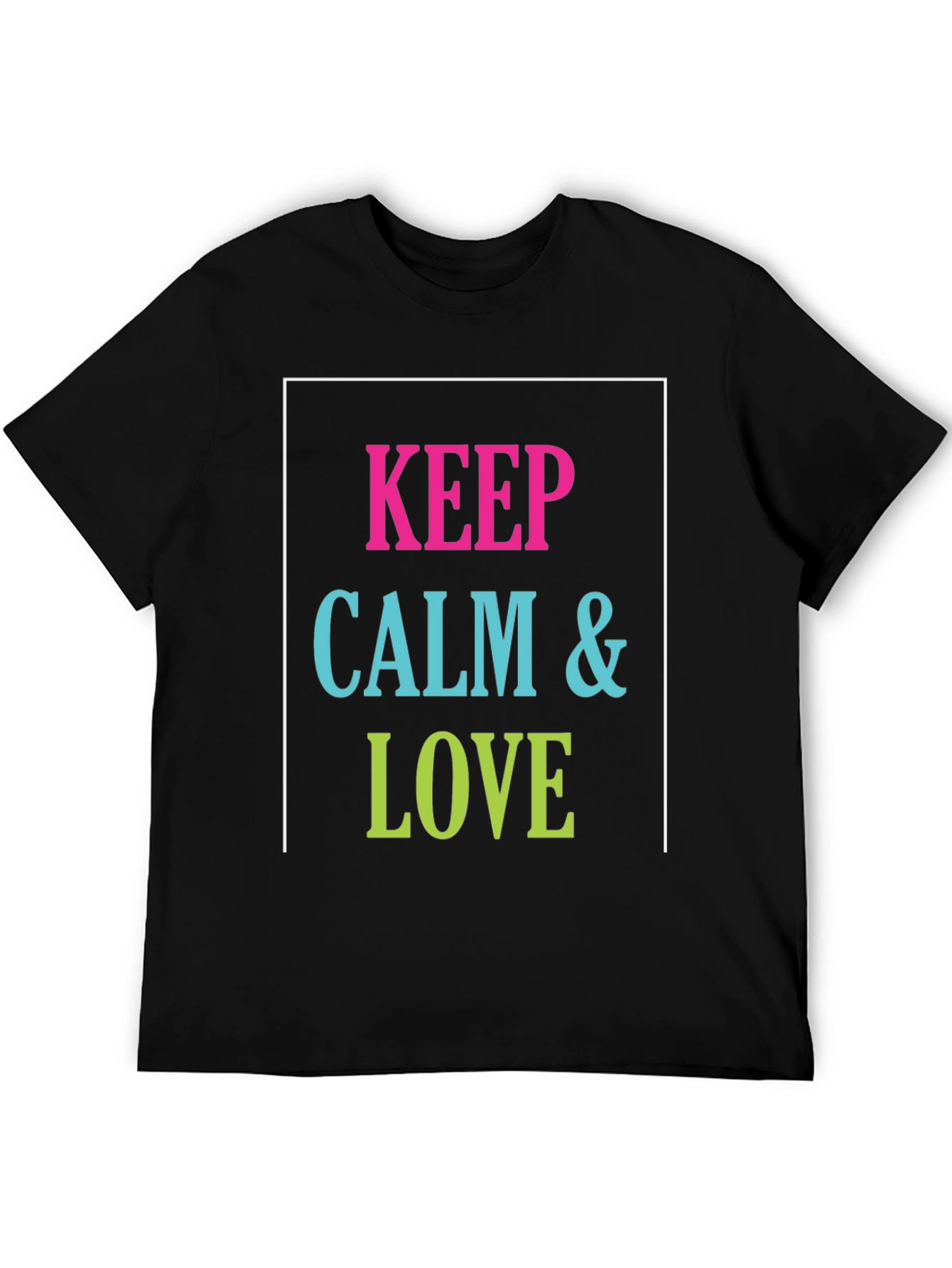 Keep Calm & Love Graphic T-Shirt