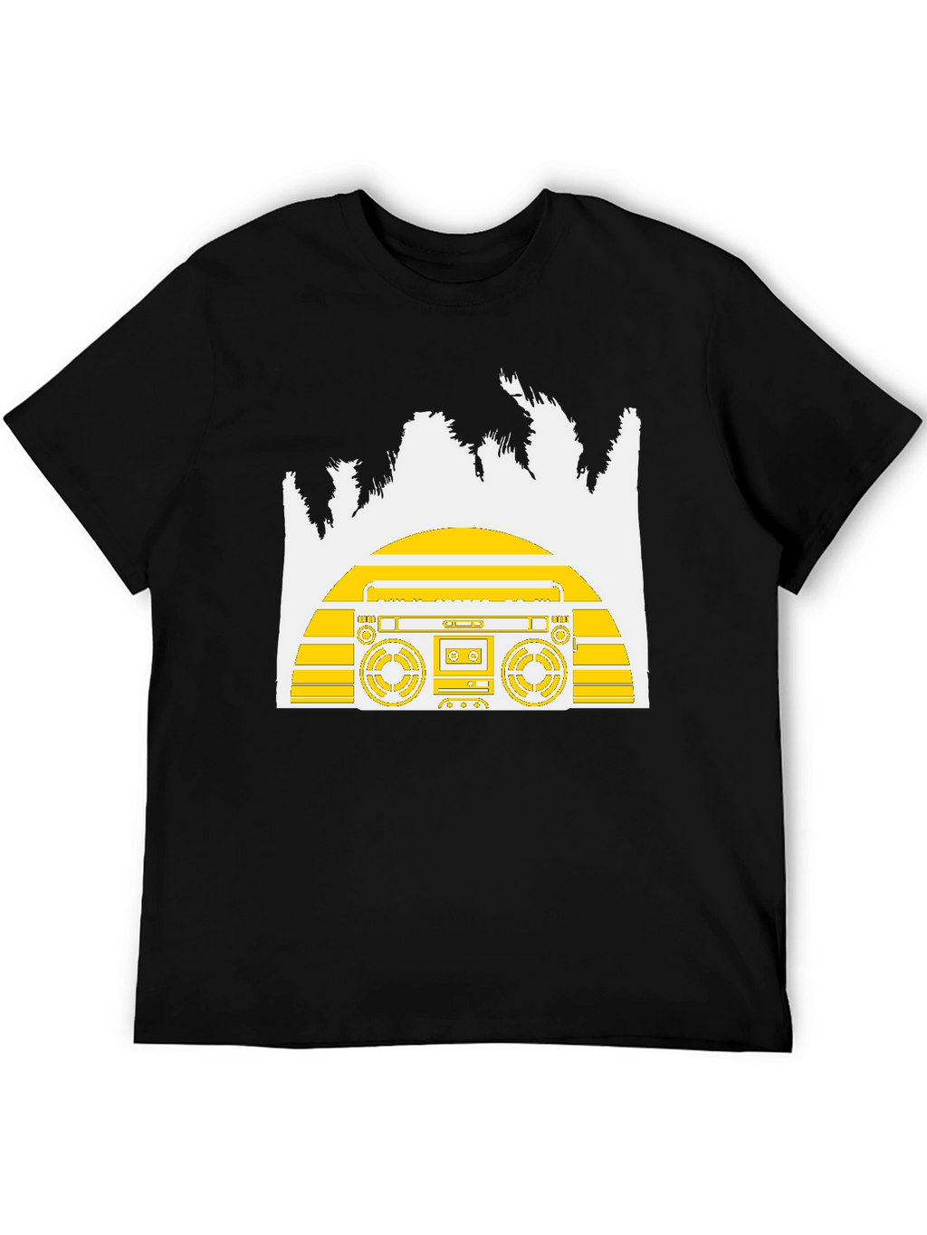 Retro Boombox Graphic T-Shirt - Classic Cool!