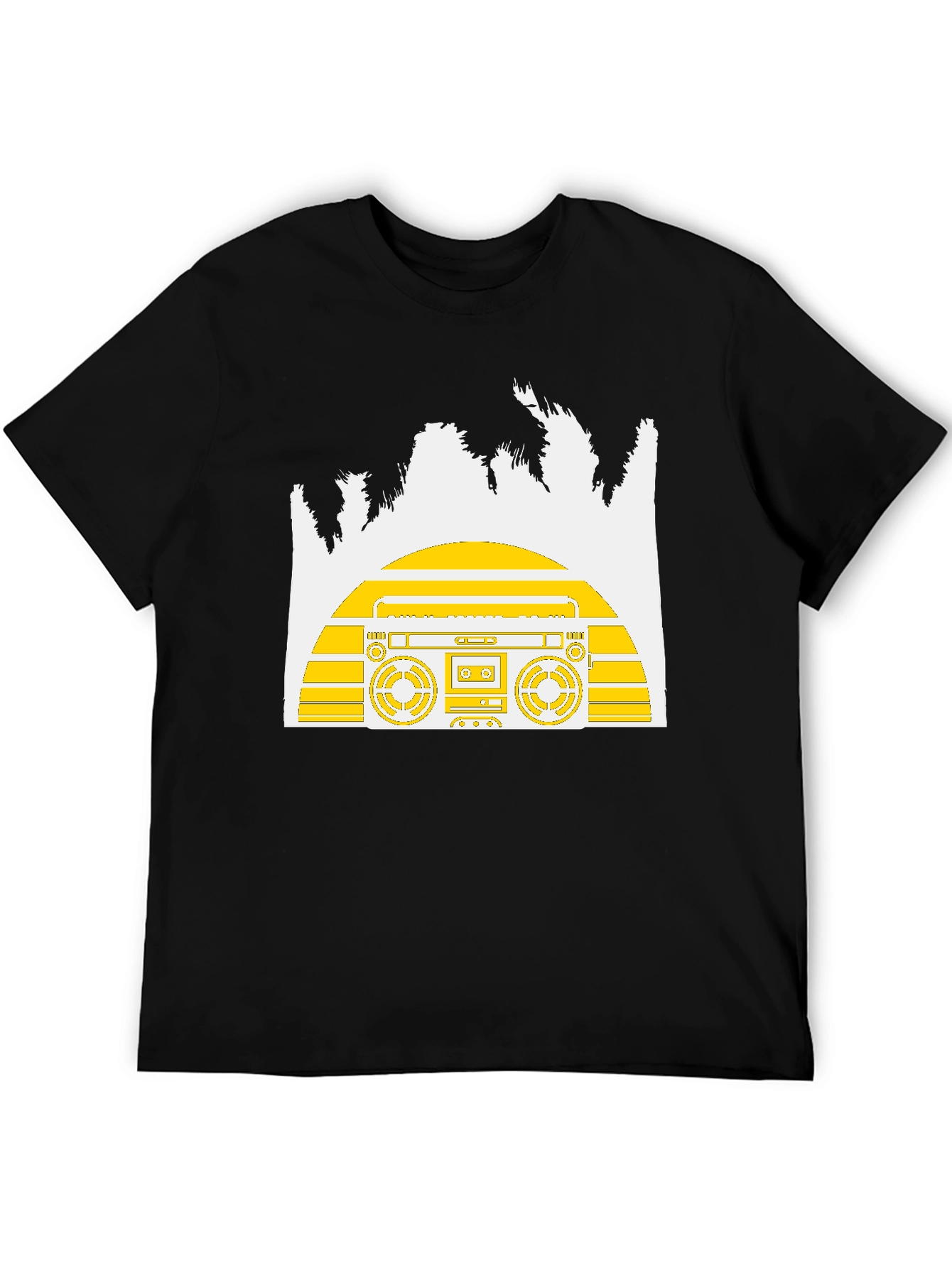 Retro Boombox Graphic T-Shirt - Classic Cool!