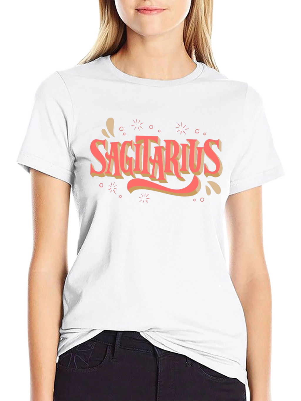 Sagittarius Zodiac Black T-Shirt