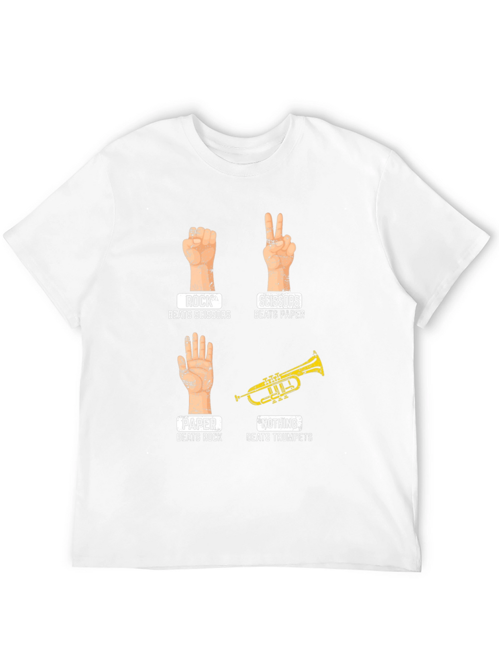 Rock Paper Scissors Trumpet Graphic Tee