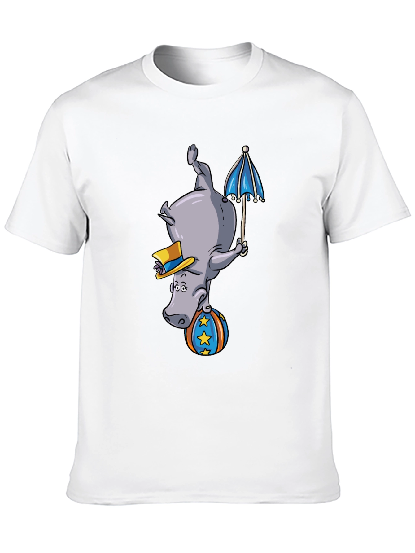 Upside-Down Hippo Circus T-Shirt