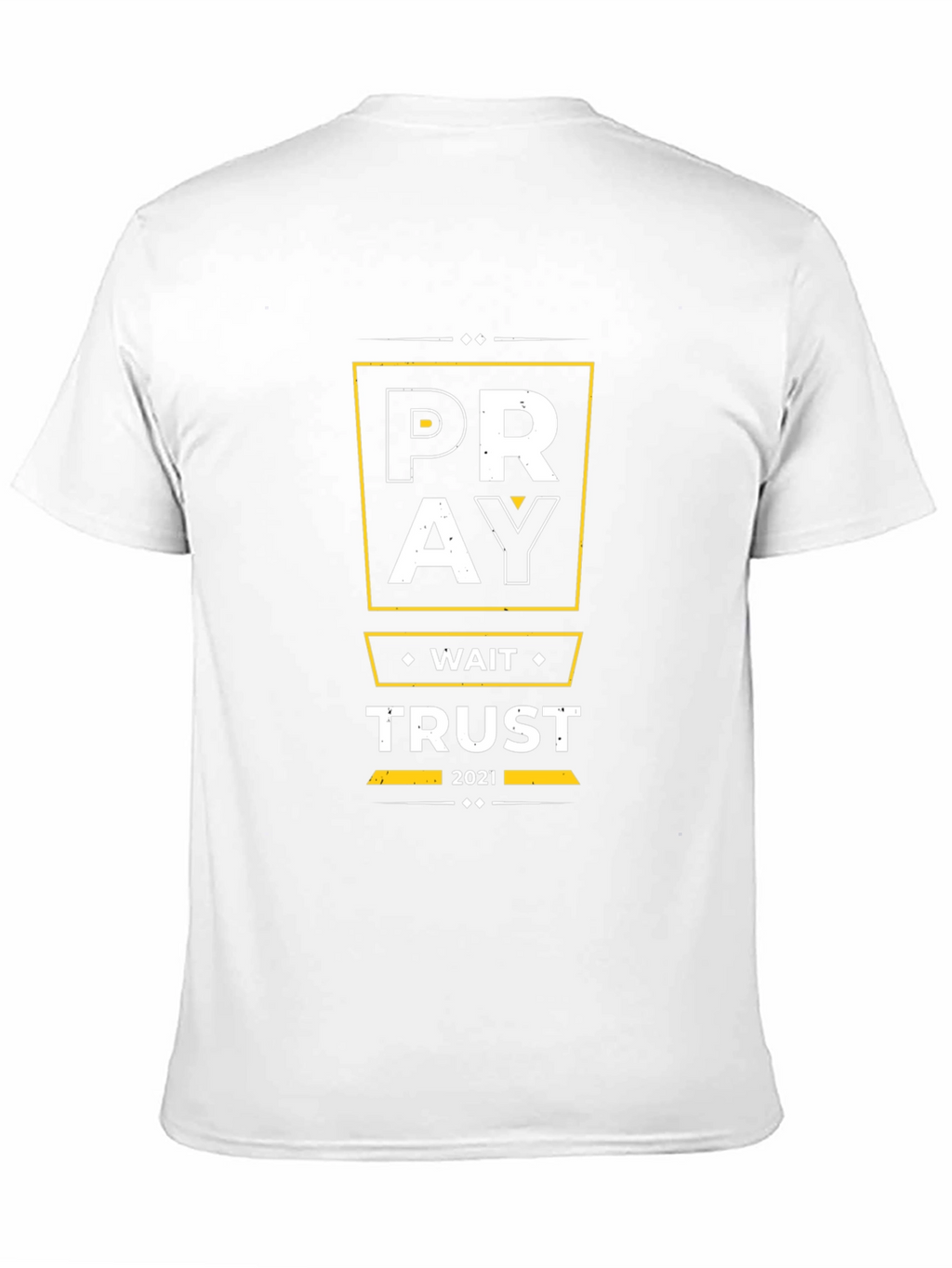 Pray Wait Trust Graphic Tee - Black Christian T-Shirt