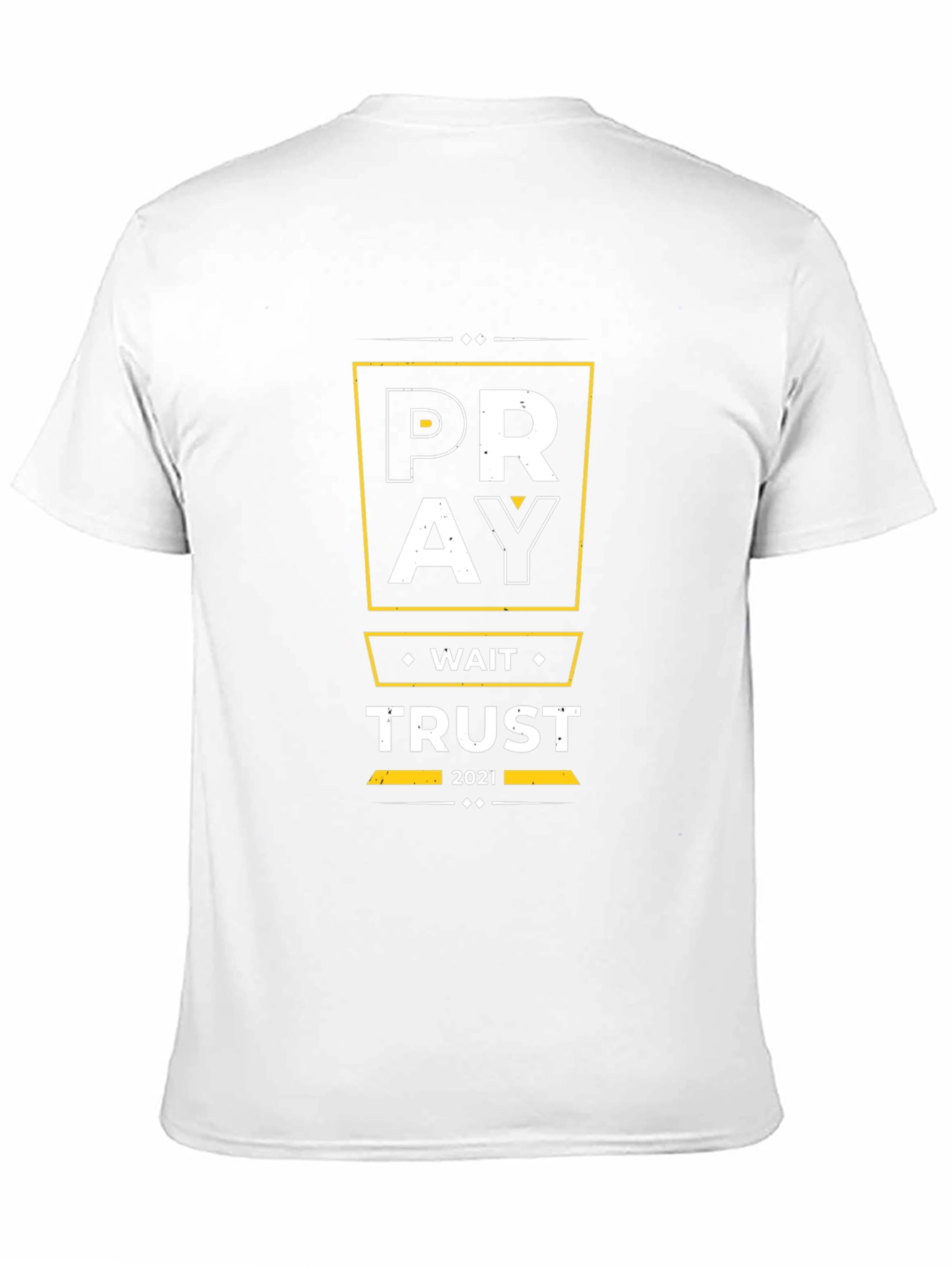 Pray Wait Trust Graphic Tee - Black Christian T-Shirt