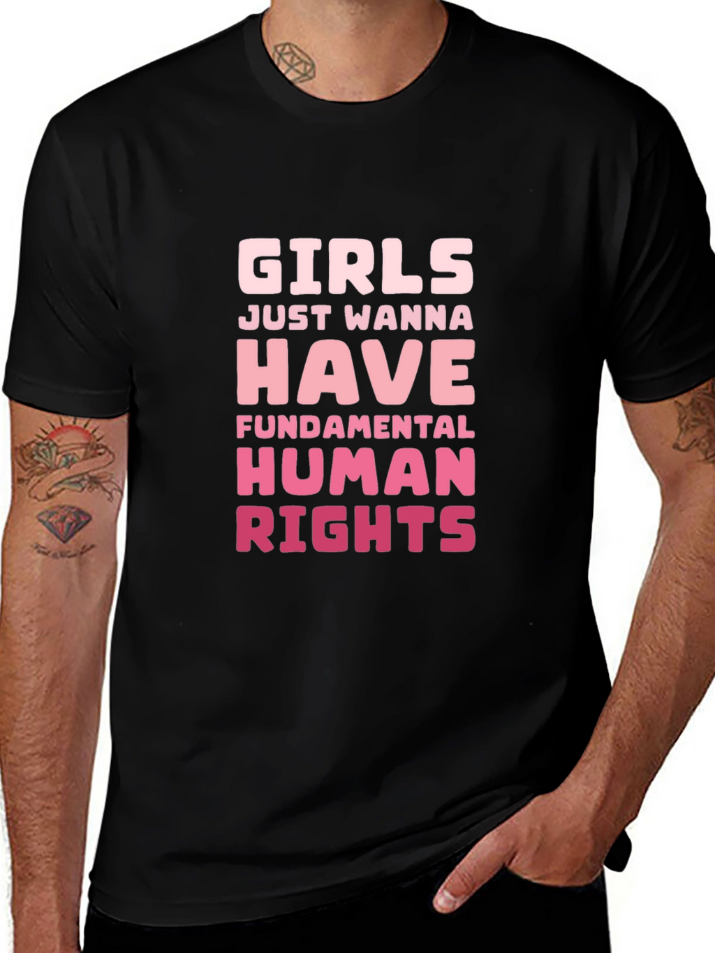 Girls Just Wanna Have Human Rights Graphic Tee