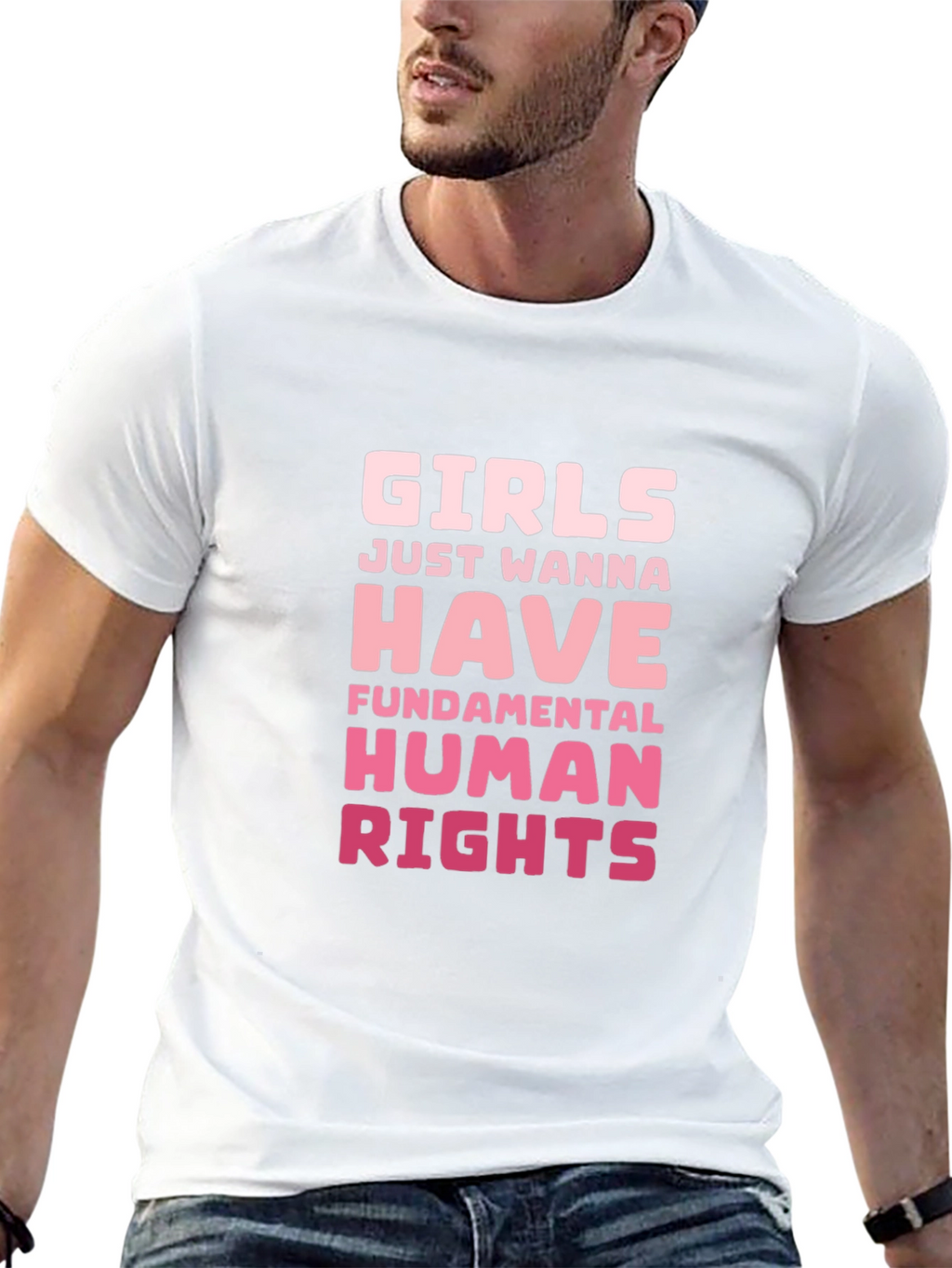 Girls Just Wanna Have Human Rights Graphic Tee
