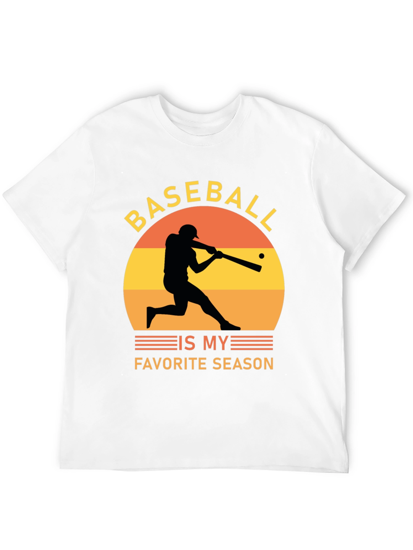 Baseball Is My Favorite Season Black Tee