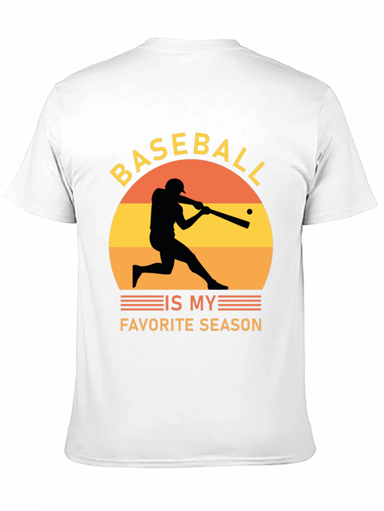 Baseball Is My Favorite Season Black Tee