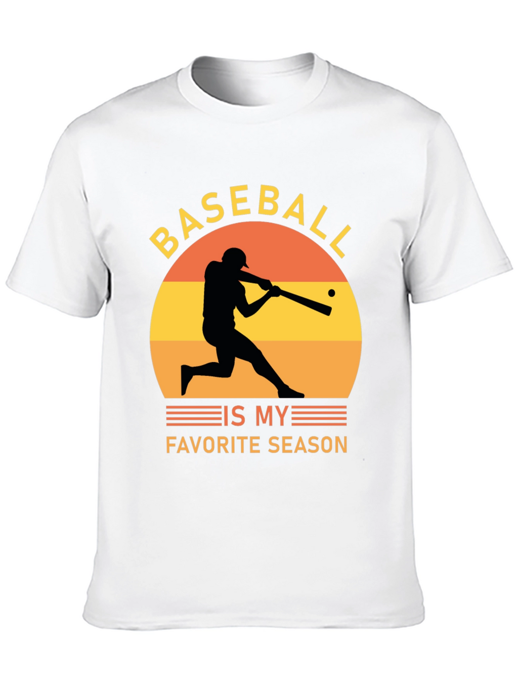 Baseball Is My Favorite Season Black Tee