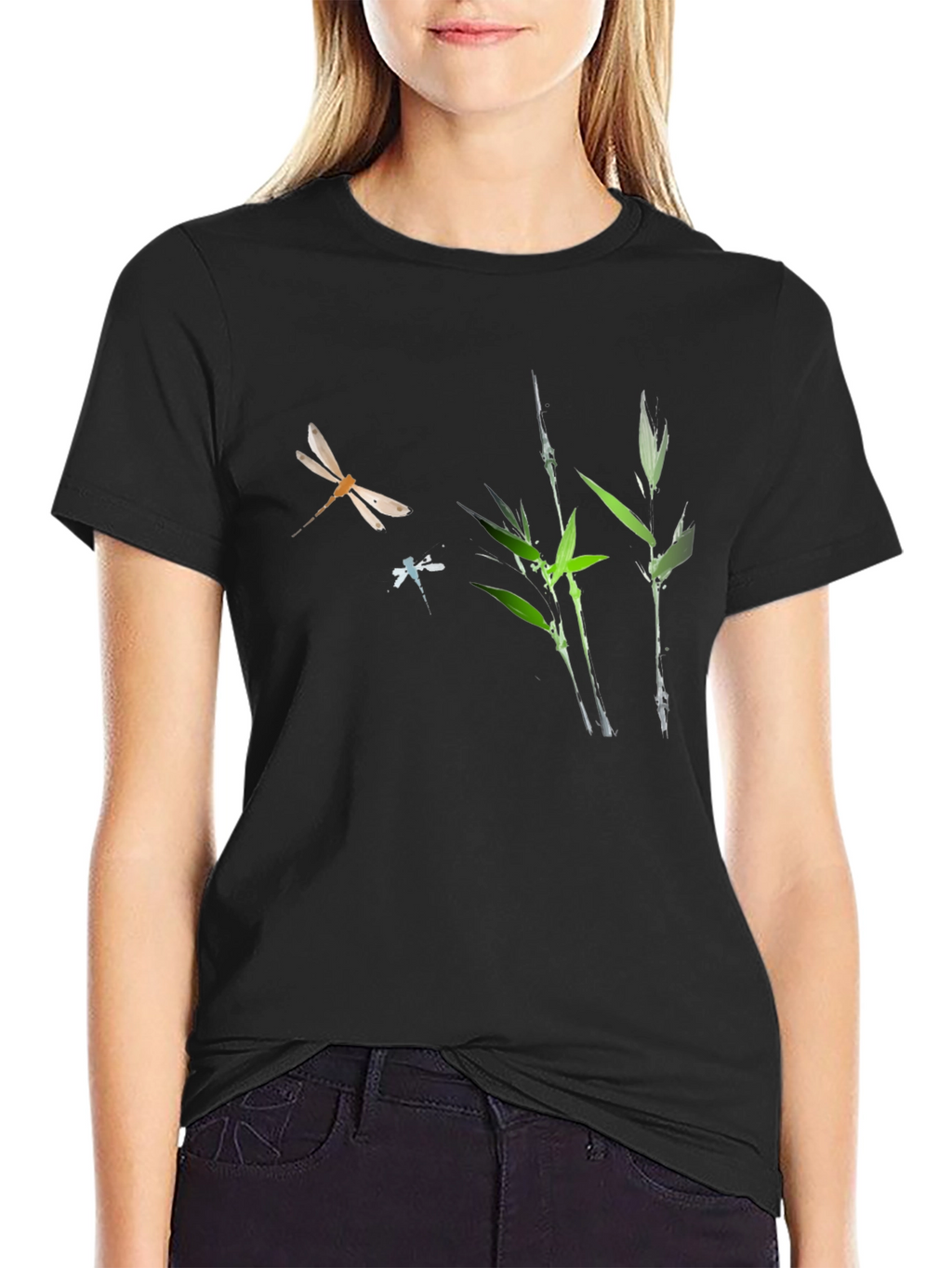 Dragonfly & Bamboo Graphic Tee