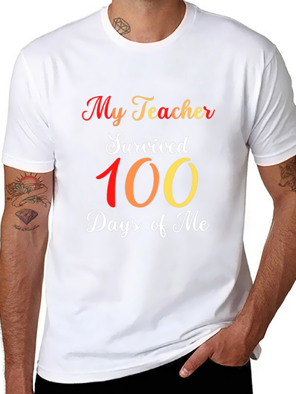 My Teacher Survived 100 Days Of Me T-Shirt