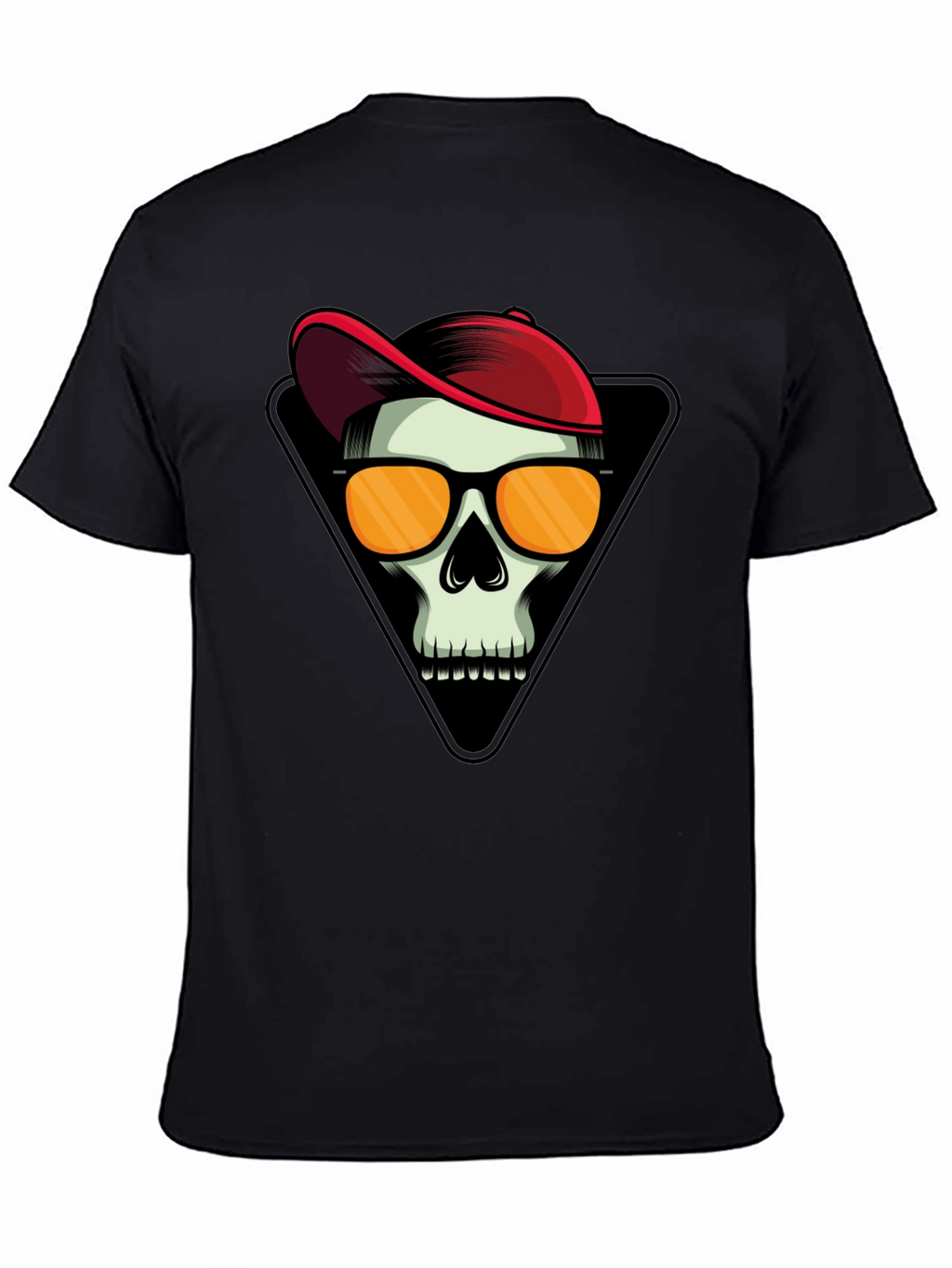 Skull with Cap Graphic T-Shirt