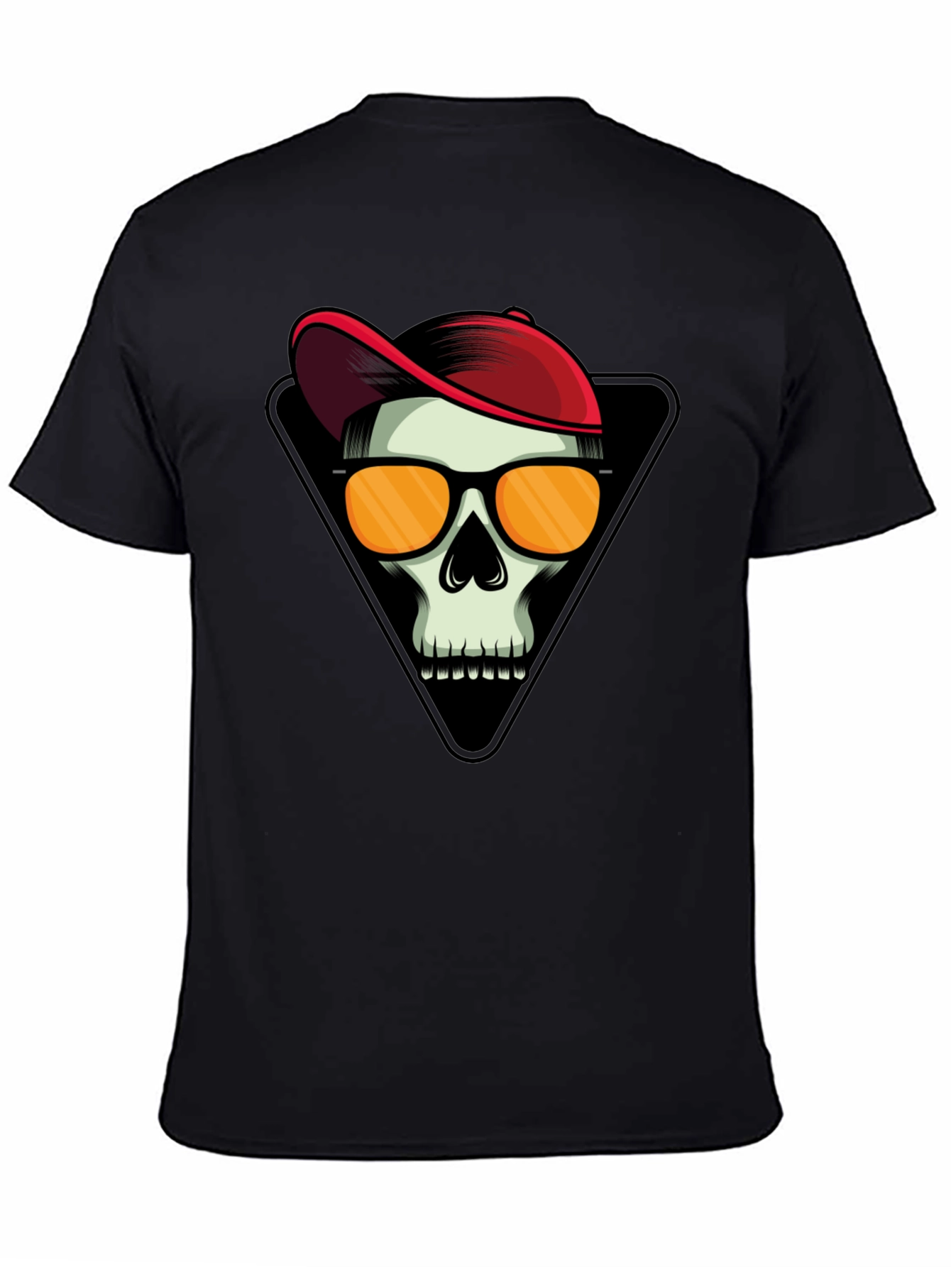 Skull with Cap Graphic T-Shirt