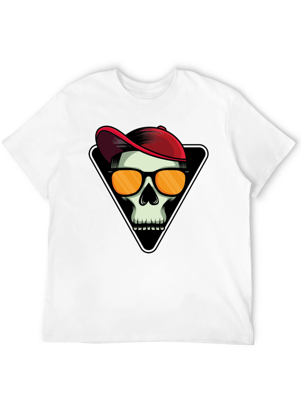 Skull with Cap Graphic T-Shirt
