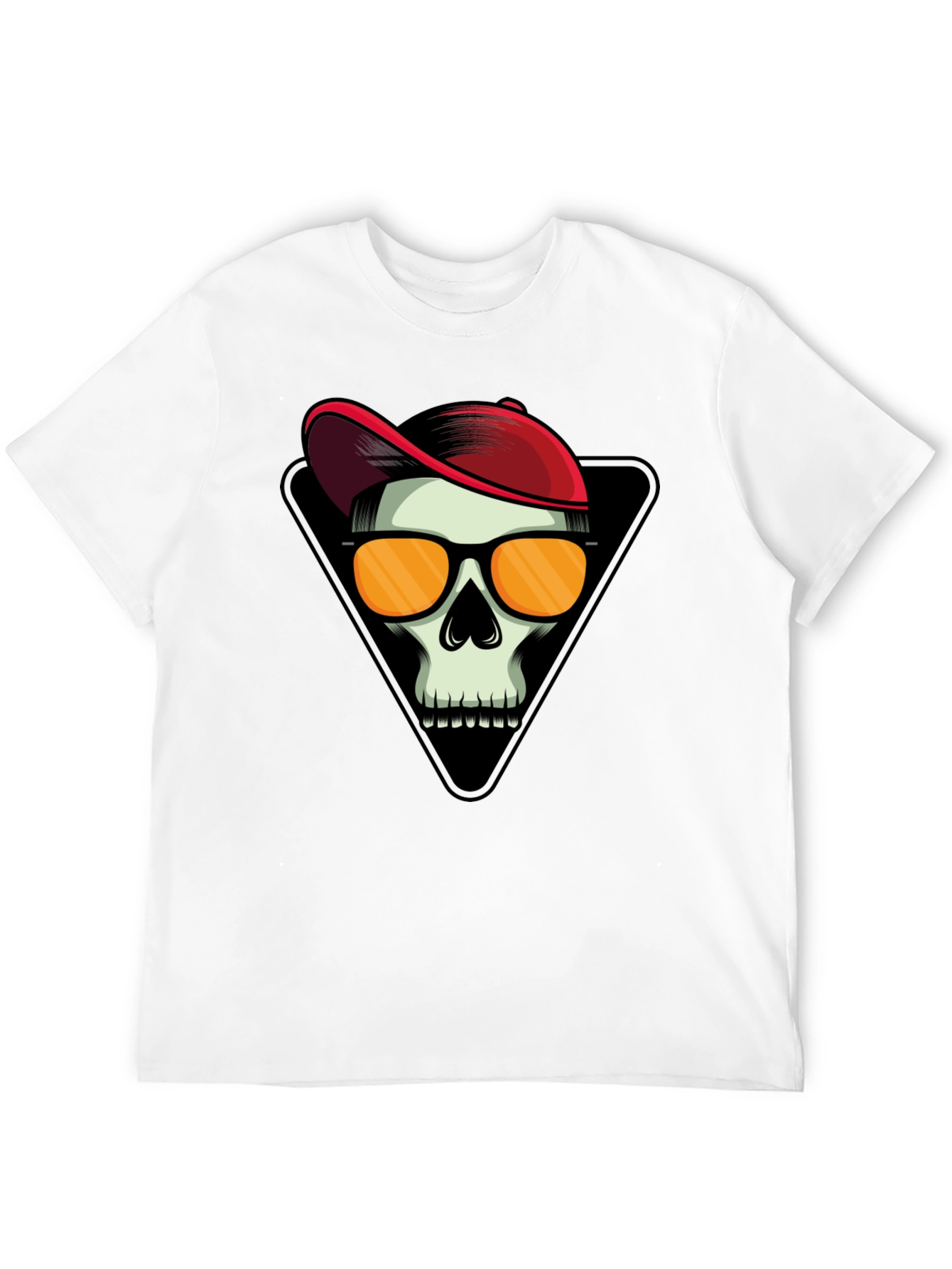 Skull with Cap Graphic T-Shirt