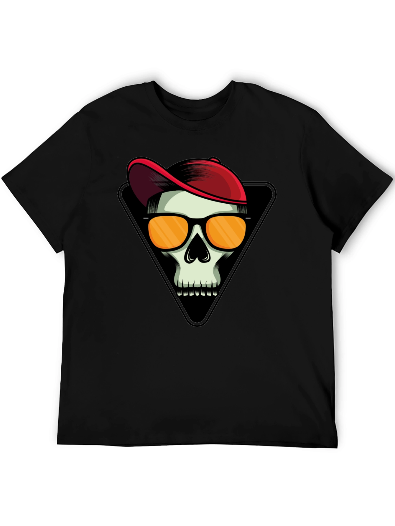 Skull with Cap Graphic T-Shirt