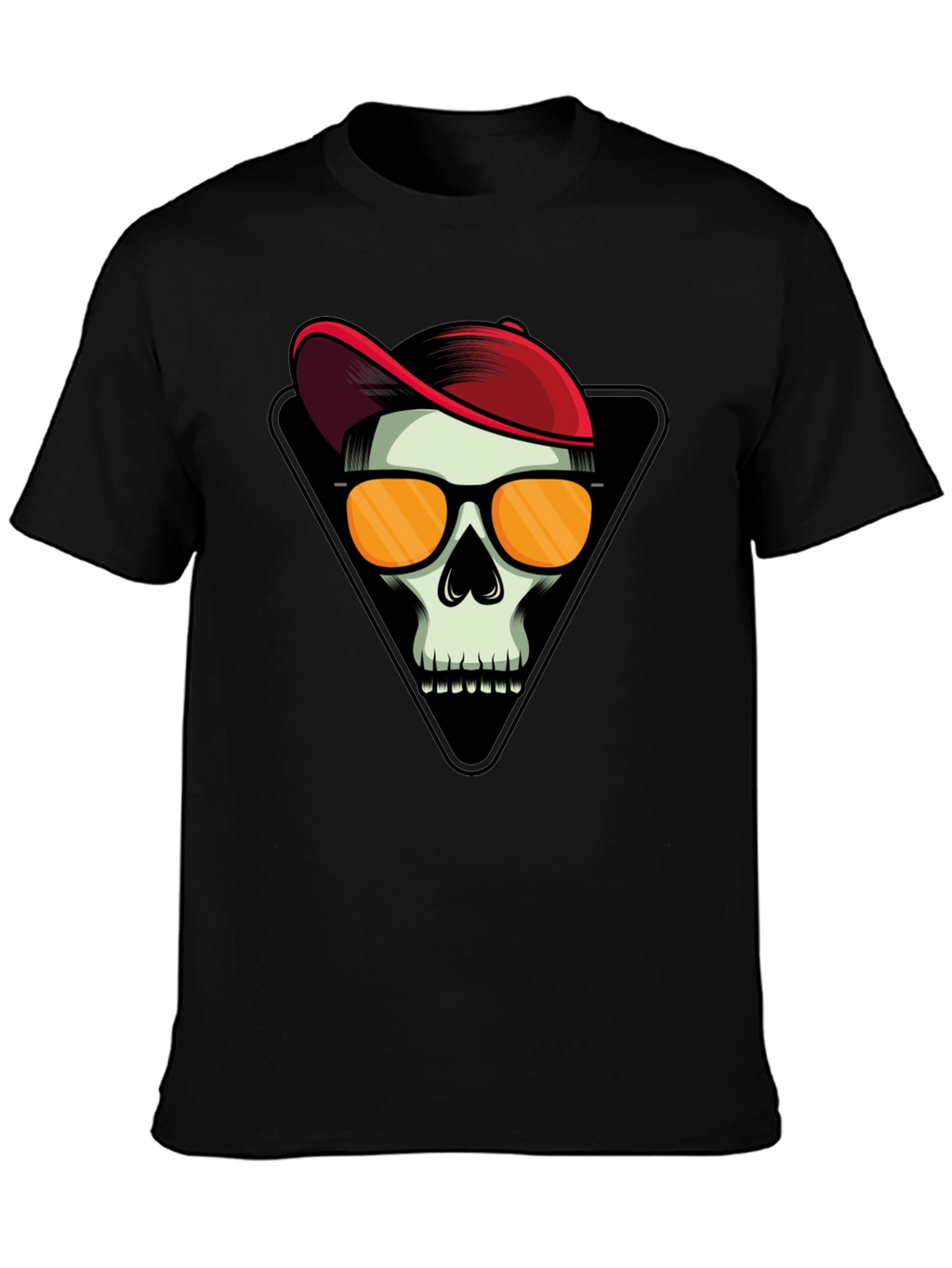 Skull with Cap Graphic T-Shirt