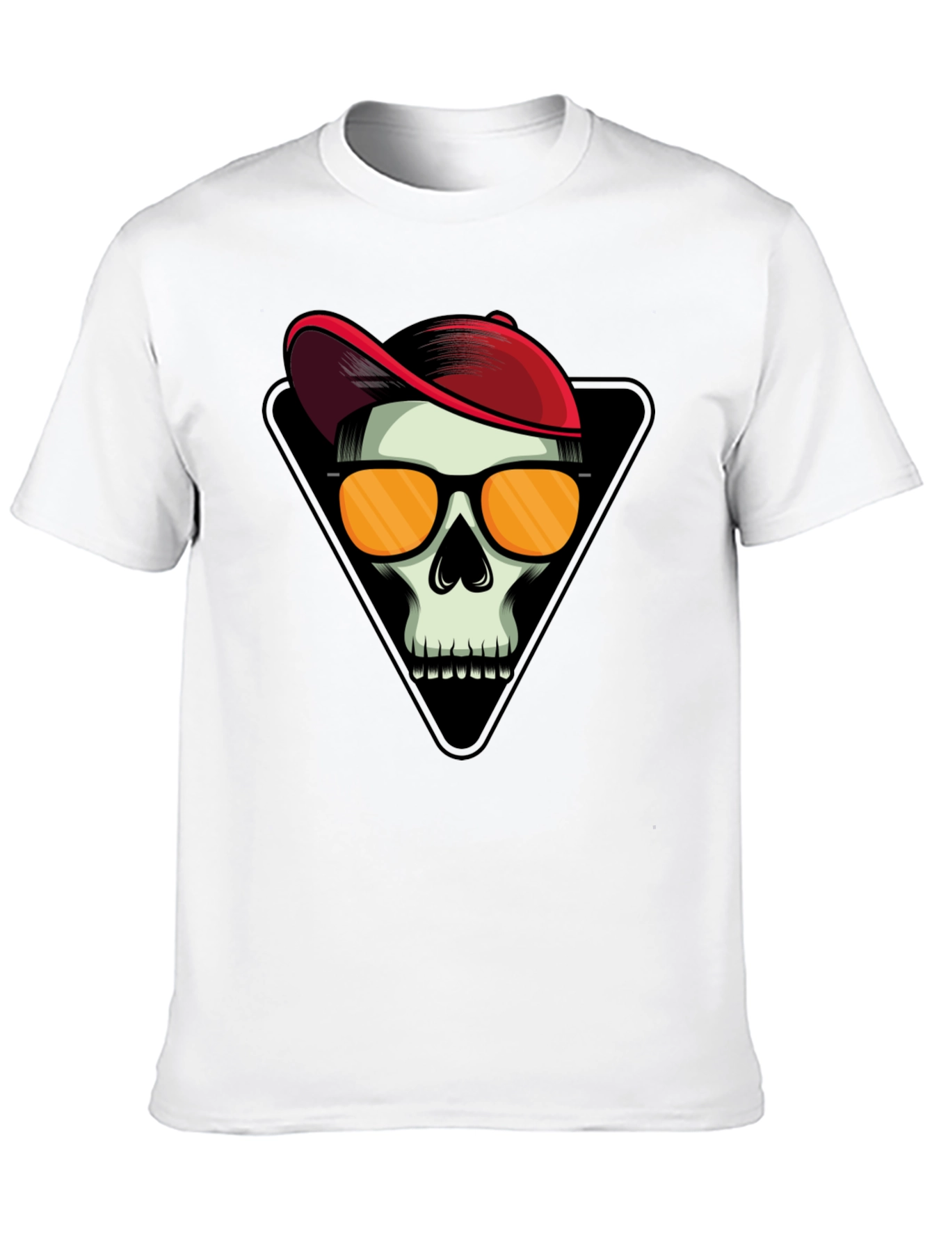 Skull with Cap Graphic T-Shirt