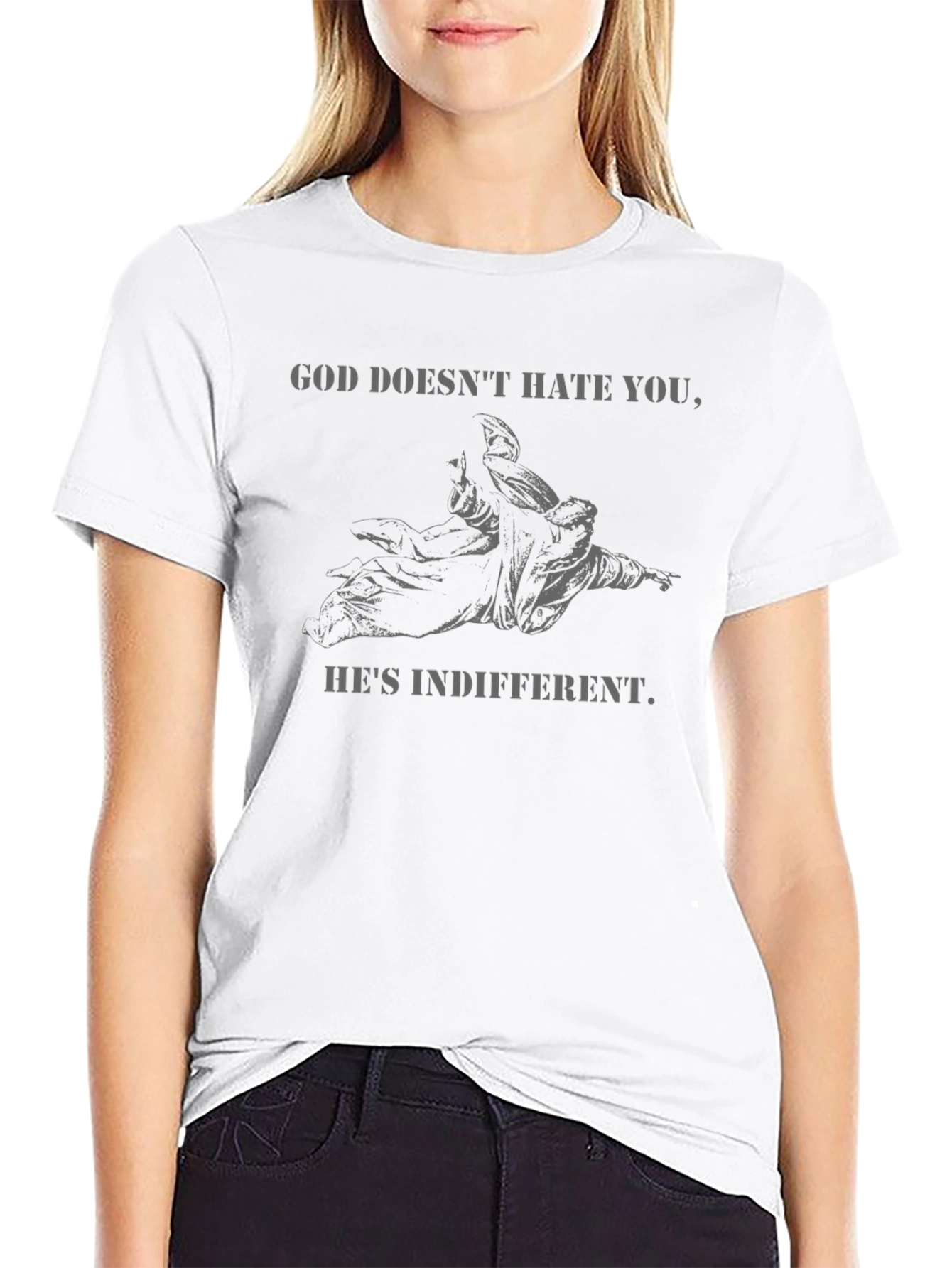 God Doesnt Hate You Funny Graphic T-Shirt