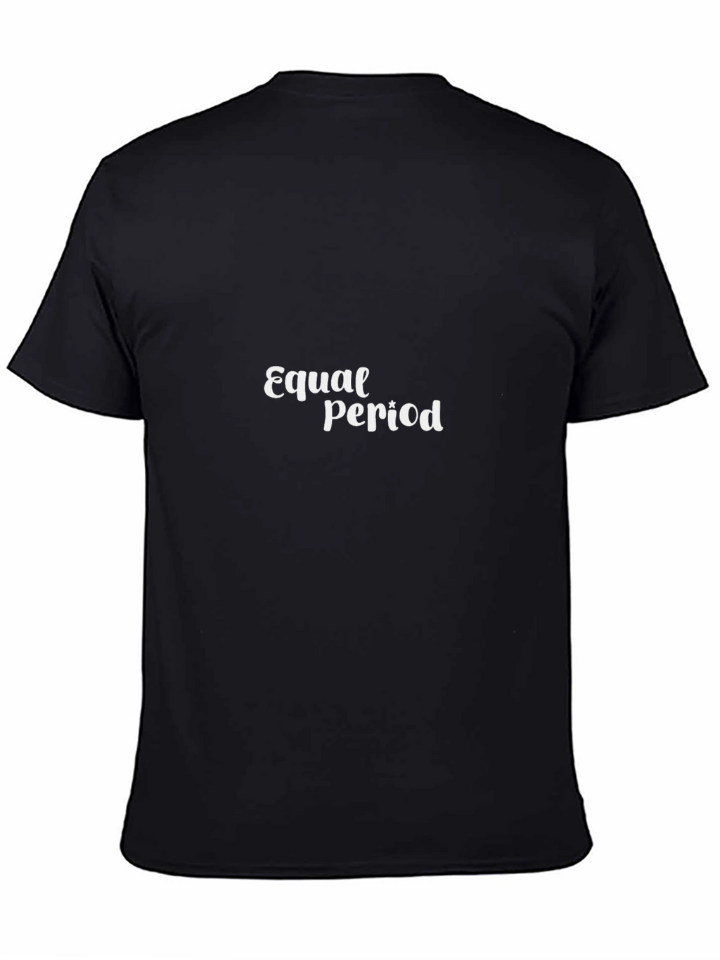 Equal Period Black Cotton Graphic Tee