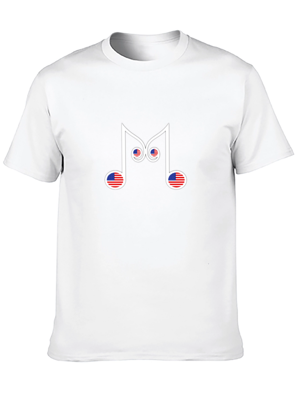 Patriotic Music Note T-Shirt