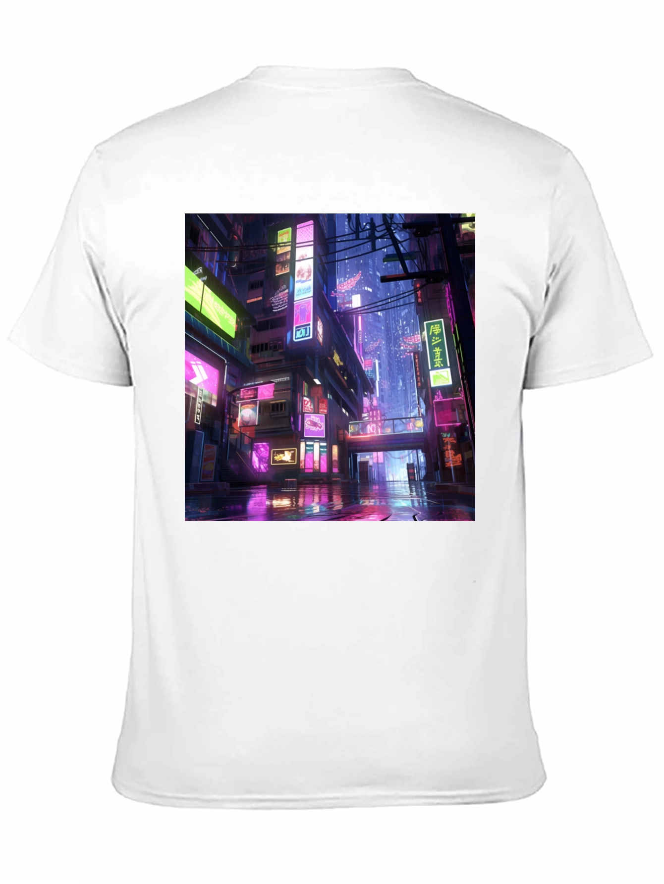 Cyberpunk Cityscape Graphic Tee