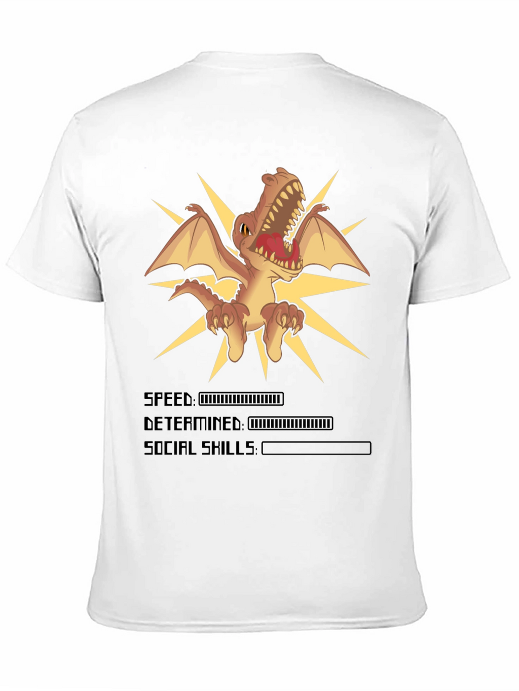 Dino Stats Black Graphic T-Shirt