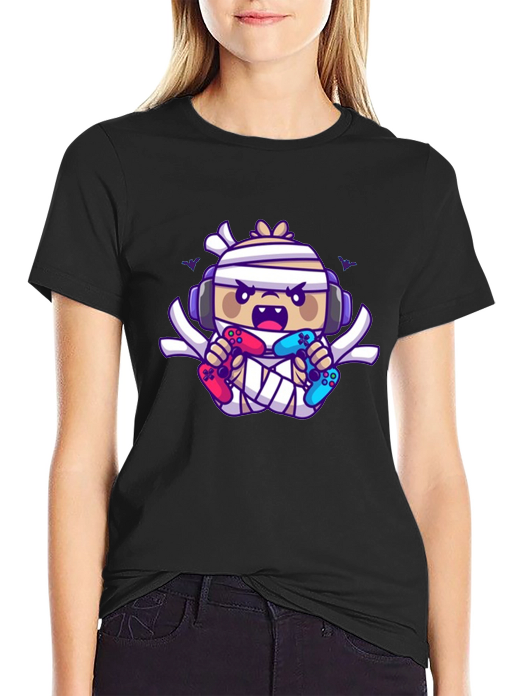 Gamer Mummy T-Shirt - Black Cotton Tee