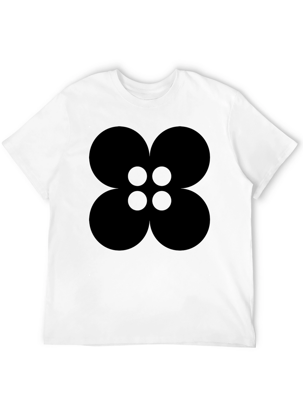 Abstract Flower T-Shirt - Modern Geometric Design