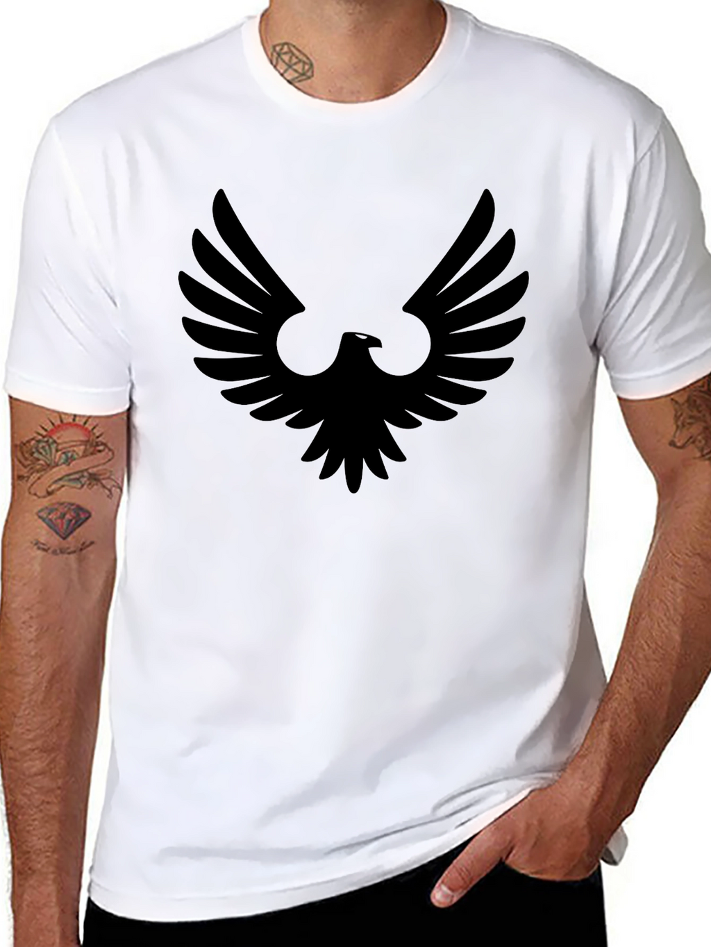 Black Eagle Graphic Tee - Modern Style