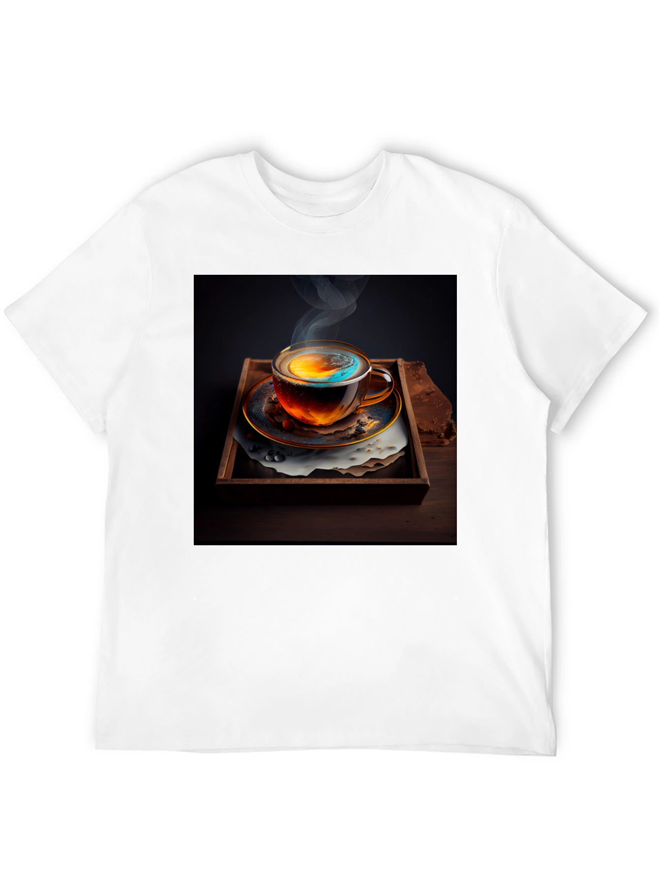 Galaxy Brew Tee - Unique Coffee Art Shirt