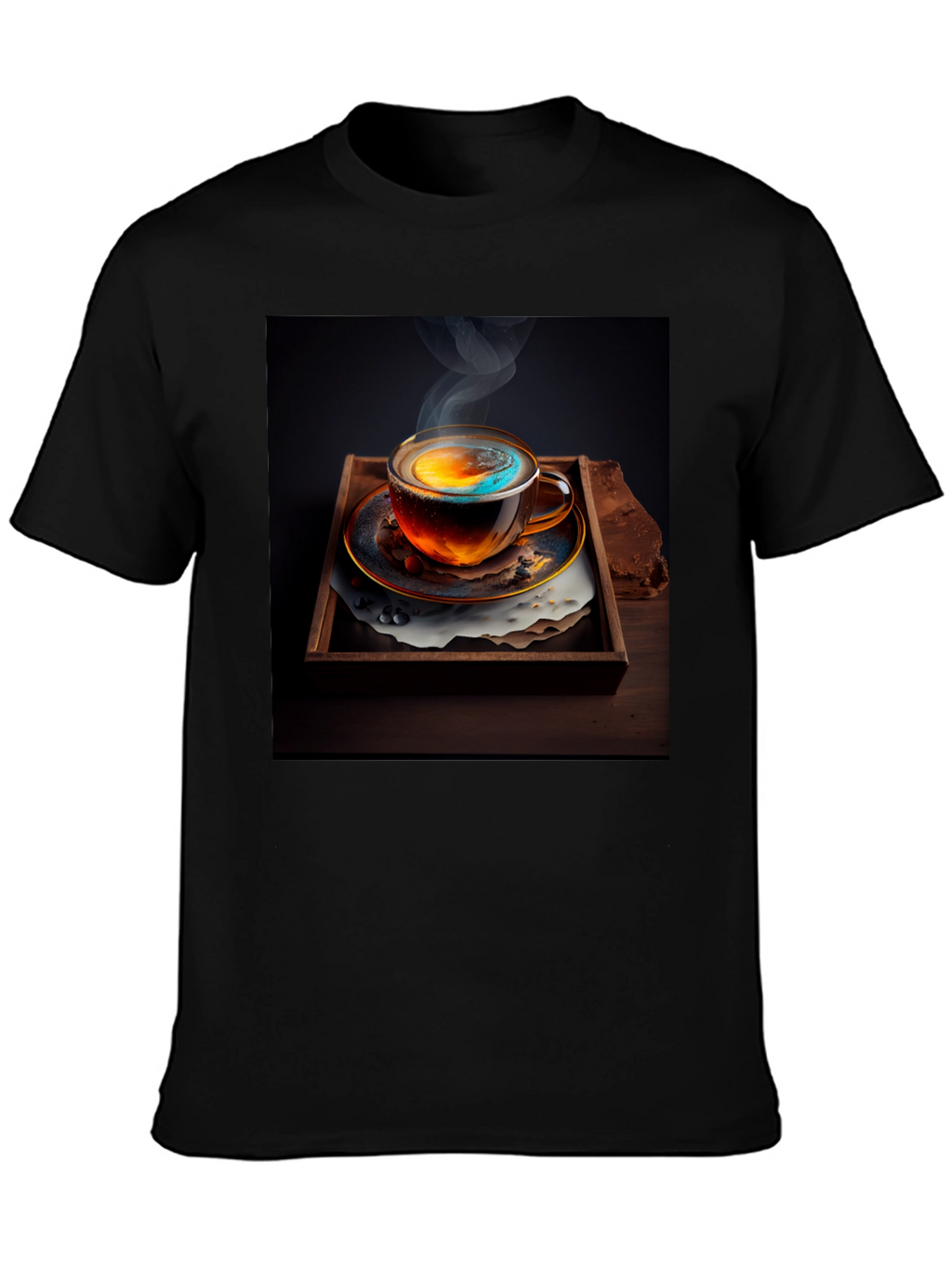 Galaxy Brew Tee - Unique Coffee Art Shirt