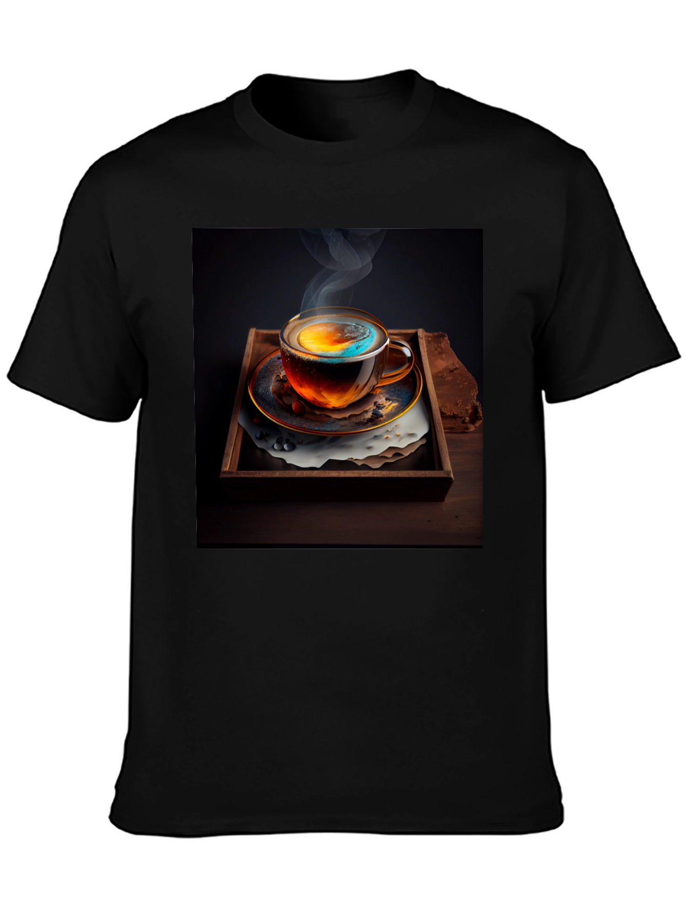 Galaxy Brew Tee - Unique Coffee Art Shirt