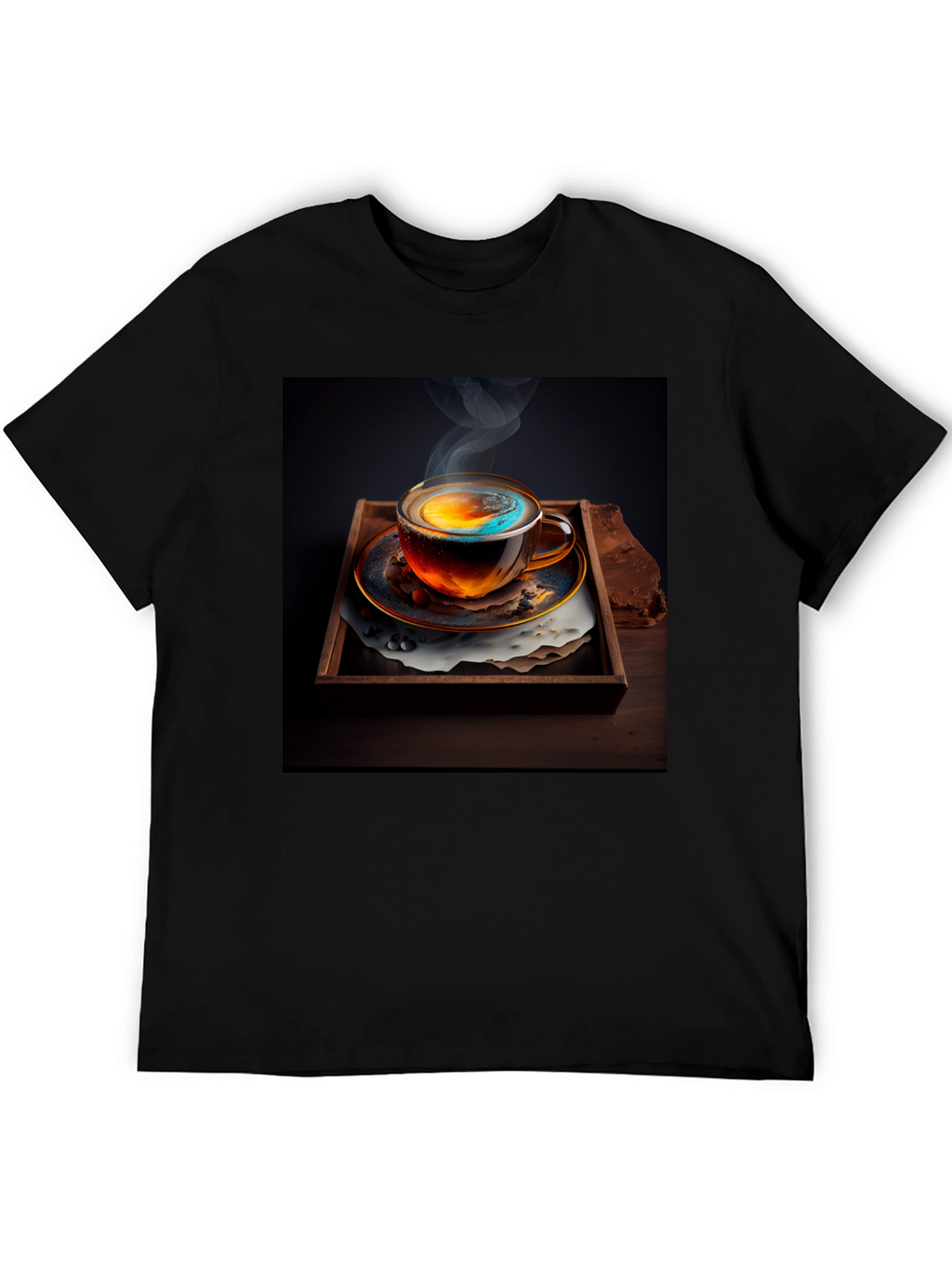 Galaxy Brew Tee - Unique Coffee Art Shirt